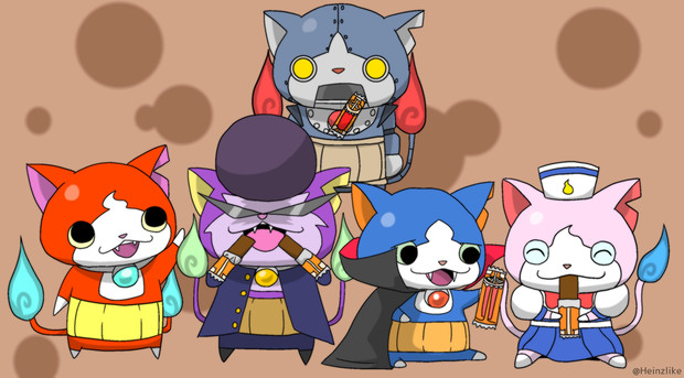 みんなでチョコボーたべるにゃ ﾄｰﾁｬﾝ蝸牛 さんのイラスト ニコニコ静画 イラスト