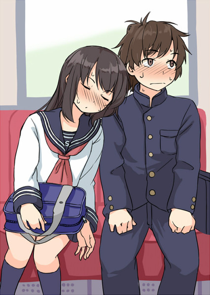 寝たふり ニコニコ静画 イラスト