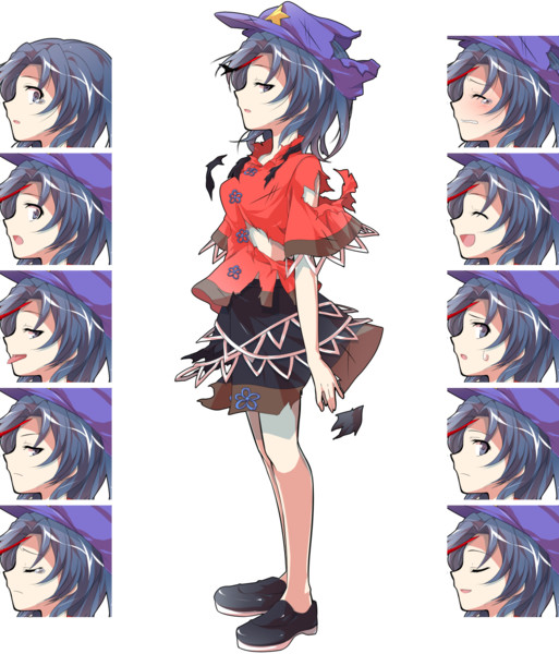 負け芳香立ち絵 表情差分 / はるか さんのイラスト - ニコニコ静