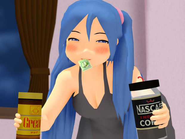 【MMD】生わさびとインスタントコーヒーセット【アクセサリ配布】