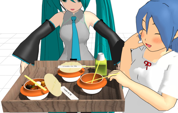 【MMDモデル配布】峠の釜飯【食べ終わった容器でご飯が炊けるらしい】