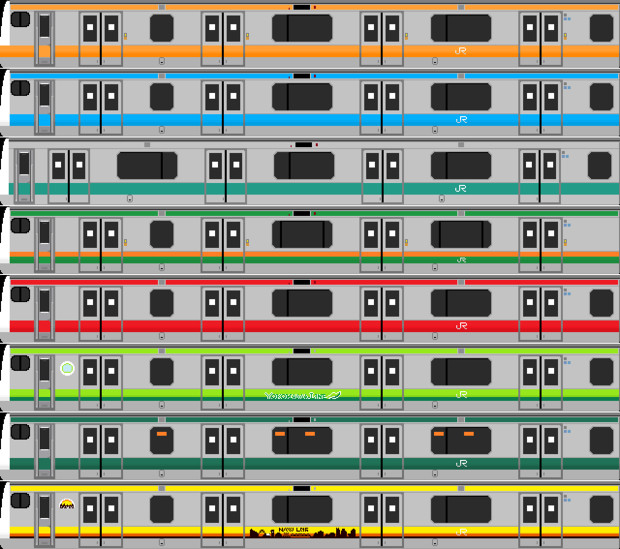 E233系 側面車体 ニコニコ静画 イラスト
