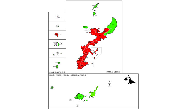 沖縄県知事選で市町村別最多得票候補者 Tai さんのイラスト ニコニコ静画 イラスト