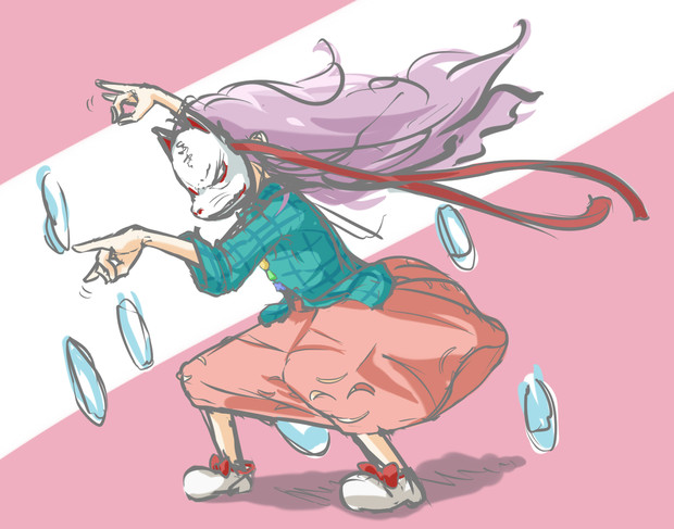秘技 妖狐の構え ニックなネーム さんのイラスト ニコニコ静画 イラスト