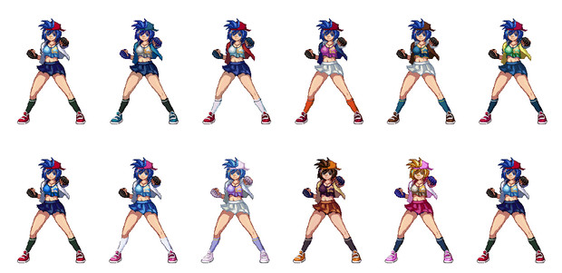 Mugen オリジナルキャラ 緒星 なぎさ ドットカラー San さんのイラスト ニコニコ静画 イラスト