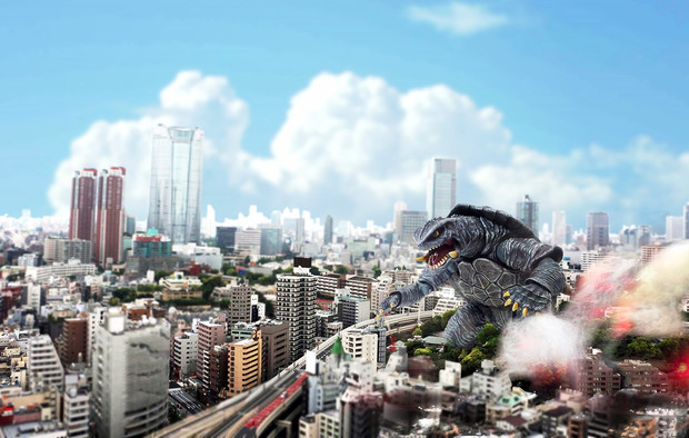 G2ガメラジオラマ風デジラマ Unyao さんのイラスト ニコニコ静画 イラスト