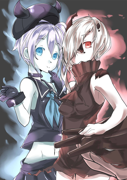 駆逐棲姫と重巡ネ級 ナギサ さんのイラスト ニコニコ静画 イラスト