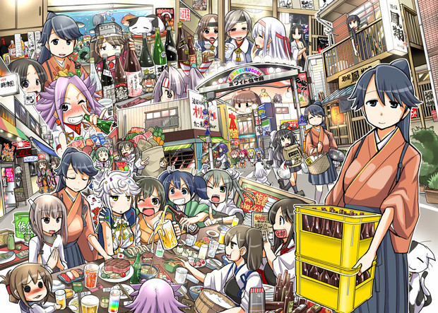 艦これ お艦 集合絵 坂崎ふれでぃ さんのイラスト ニコニコ静画 イラスト