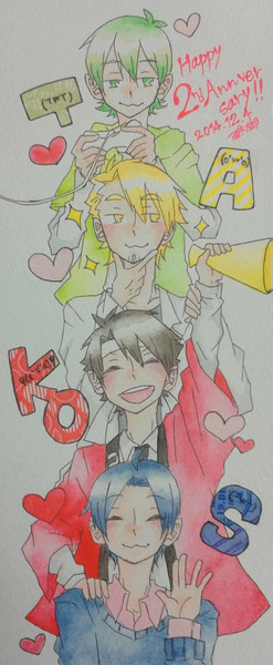 Happy 2anniversary チームtakos 雨水太郎 さんのイラスト ニコニコ静画 イラスト