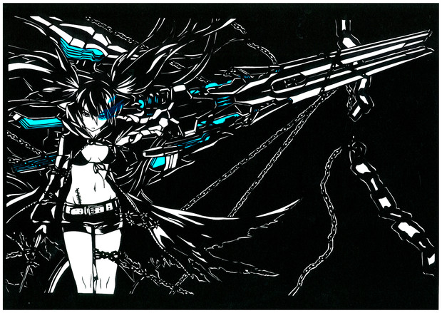 切り絵 ブラックロックシューター Patata さんのイラスト ニコニコ静画 イラスト