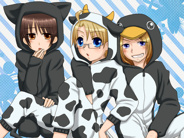 Apヘタリア オタク御三家着ぐるみパーカー ゆきの Dwd さんのイラスト ニコニコ静画 イラスト