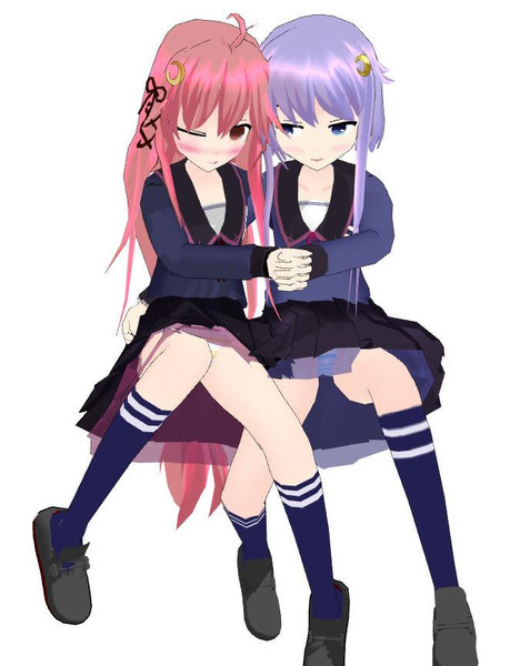 仲良しな二人 スマ さんのイラスト ニコニコ静画 イラスト
