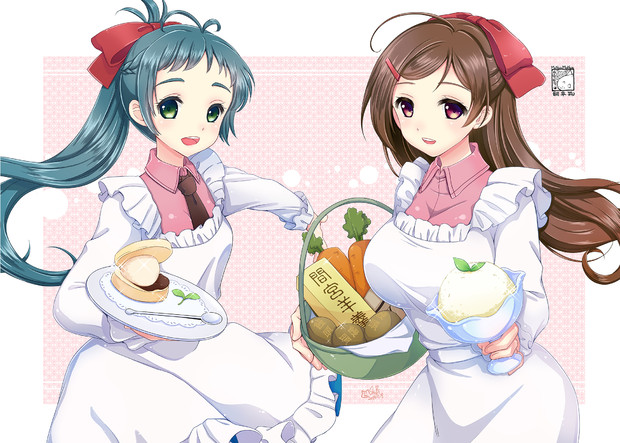 間宮と伊良湖 Honeyshibi さんのイラスト ニコニコ静画 イラスト