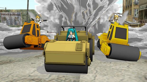 Mmdモデル ロードローラー 配布 不沈空母 さんのイラスト ニコニコ静画 イラスト