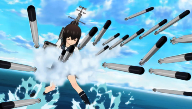 艦これアニメpv 雷撃シーン てっ ニコニコ静画 イラスト