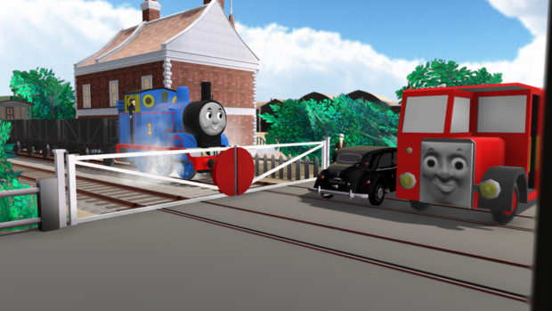 Mmd 踏み切りモデル 配布 Sodor P さんのイラスト ニコニコ静画 イラスト