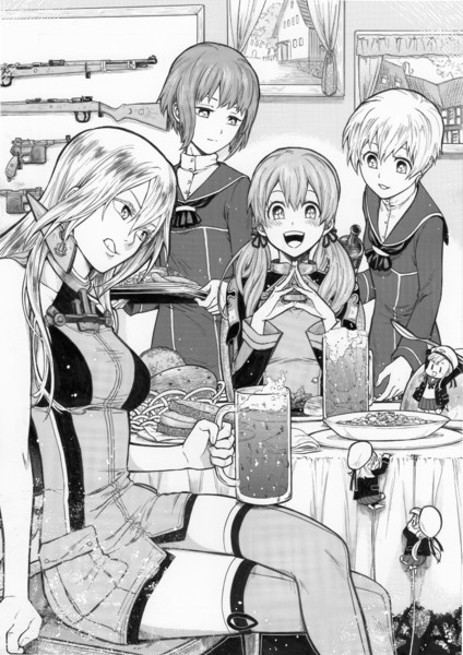 オイゲン歓迎会 ムンム さんのイラスト ニコニコ静画 イラスト