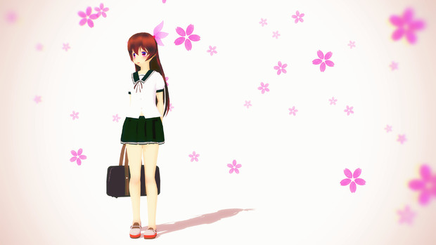 手でスカートを押さえる如月さん あずお さんのイラスト ニコニコ静画 イラスト