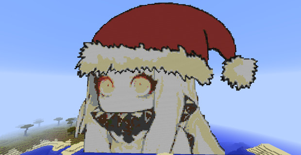 マインクラフト 北方棲姫 クリスマス Ver Ekuze さんのイラスト