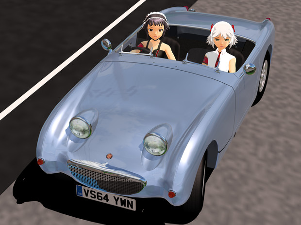 赤肩 二人の小さなオープンカーその2 カニ目 Remii さんのイラスト ニコニコ静画 イラスト