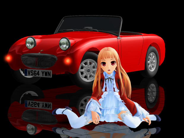 Mmd レア様とオープンカー カニ目 Remii さんのイラスト ニコニコ静画 イラスト