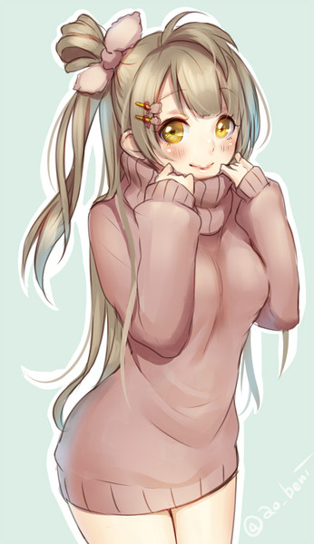 ニットワンピことりちゅん 青紅 さんのイラスト ニコニコ静画 イラスト
