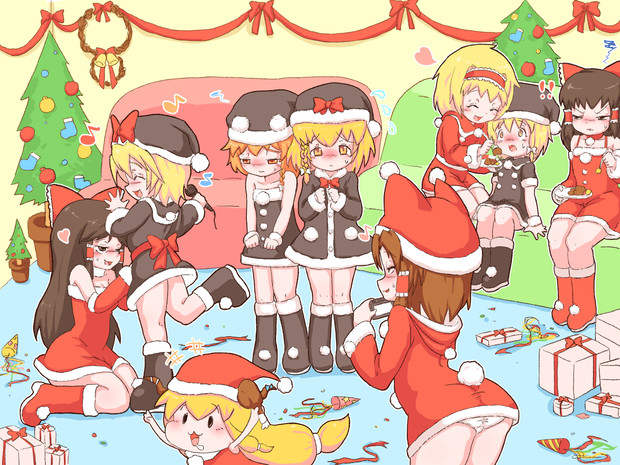 クリスマスにｶｯﾁｬﾏが不在なのをいいことに好き勝手するRIM姉妹