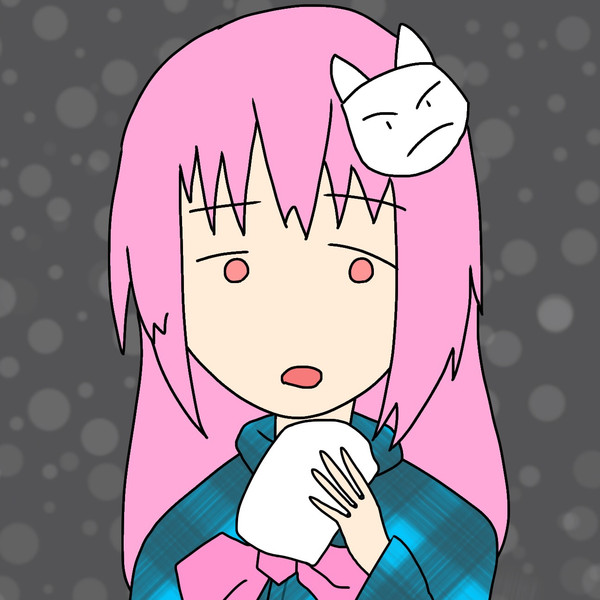 スマートフォンを見つめる