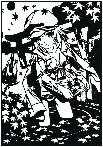 切り絵 千石撫子 化物語 Patata さんのイラスト ニコニコ静画 イラスト