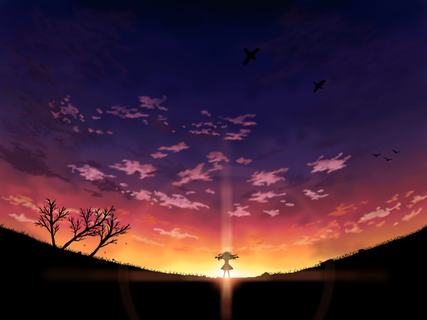 黄昏の平原 Reki さんのイラスト ニコニコ静画 イラスト