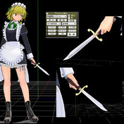 刀ポーズ モーション配布 ねねはなふーてん さんのイラスト ニコニコ静画 イラスト