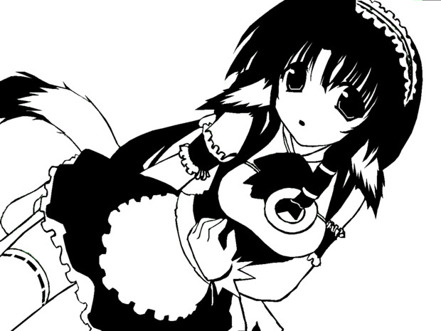 切り絵風 エルルゥ うたわれるもの 帽子屋月嘉 さんのイラスト ニコニコ静画 イラスト