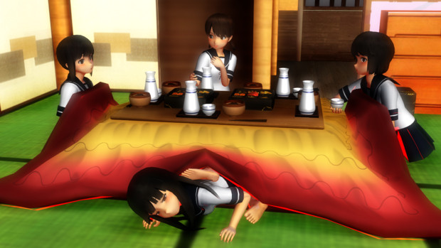 正月の基本 コタツ守り アスカ さんのイラスト ニコニコ静画 イラスト