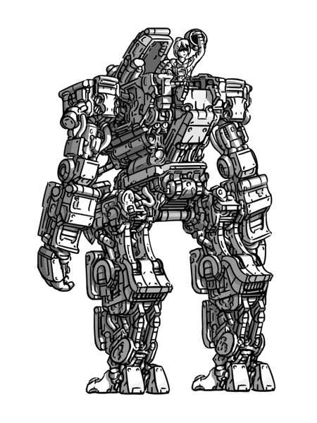 ロボットの後ろ姿 Mad Dog さんのイラスト ニコニコ静画 イラスト