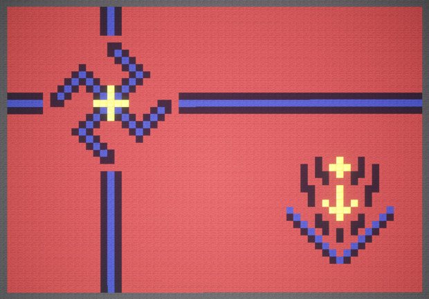 Minecraft 日本帝國新国旗 Ads Vance さんのイラスト ニコニコ静画 イラスト