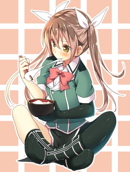 餅を食べる利根 B 銀河 二日目南 ナ 35a さんのイラスト ニコニコ静画 イラスト