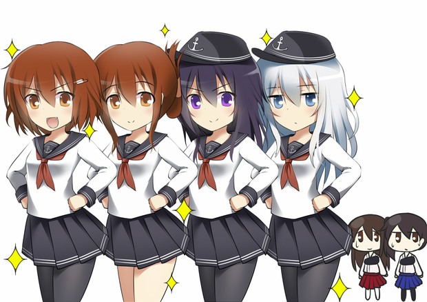 一航戦の誇りポーズ もちセーキ さんのイラスト ニコニコ静画 イラスト