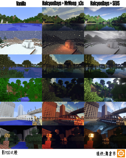 Minecraft 影mod比較スクショ ねころ さんのイラスト ニコニコ静画 イラスト