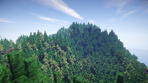 Minecraft 山の地形が造りたくて ニコニコ静画 イラスト