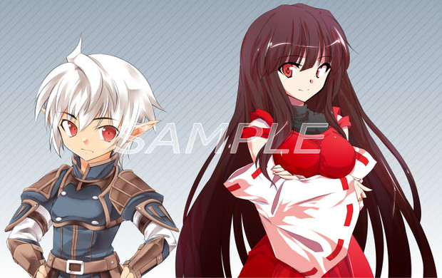 宣伝 東方鉄戦記 サガブロンティア２ より先代巫女 幼年ブロントさん立ち絵 はるか さんのイラスト ニコニコ静画 イラスト