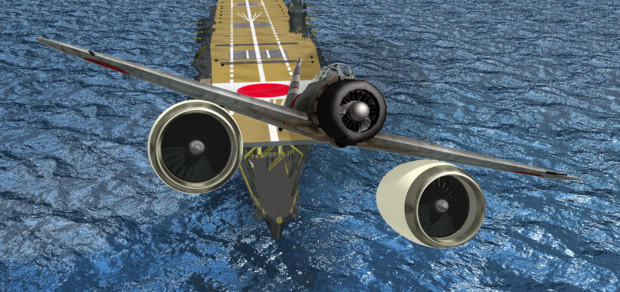 ゼロ戦がもっと速く飛びたいというので・・・