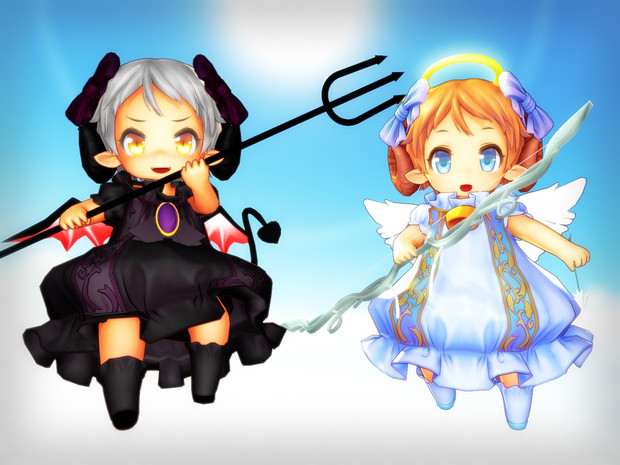 メルフィさん天使と小悪魔 ニコニコ静画 イラスト