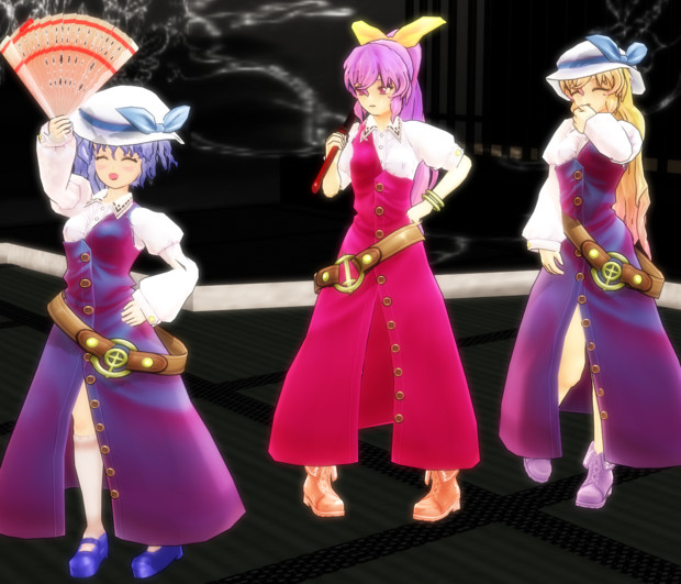 豊姫コスメルランと綿月姉妹 貝渦 さんのイラスト ニコニコ静画 イラスト