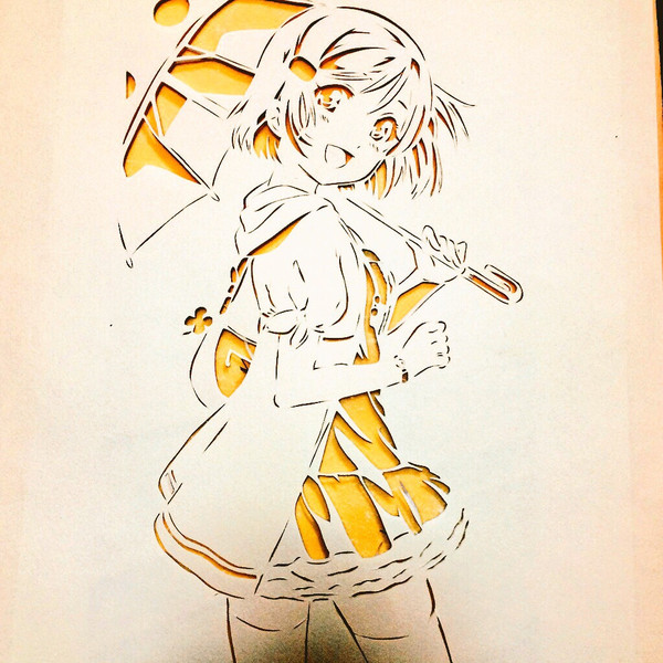 切り絵 小泉花陽 Makerin さんのイラスト ニコニコ静画 イラスト