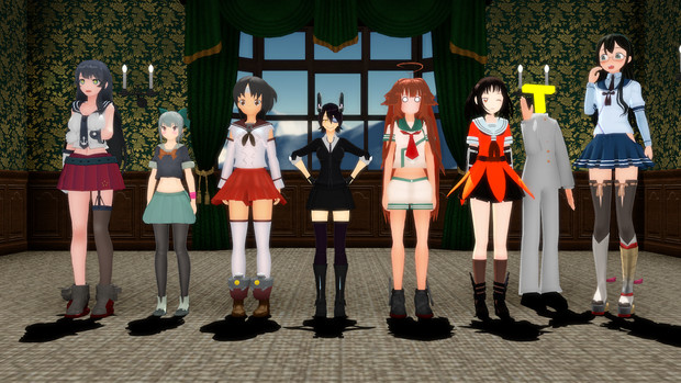 Mmd艦これ 軽巡艦娘ネームシップ整列 たすく 蒼き新星 さんのイラスト ニコニコ静画 イラスト