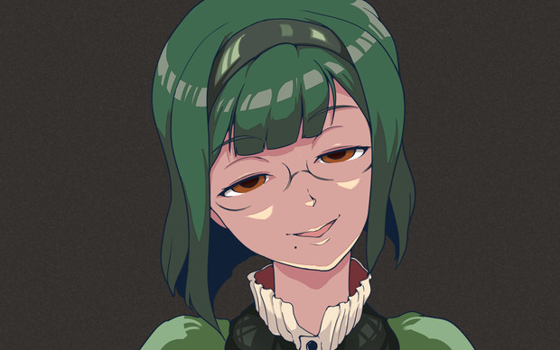 笑顔のコトリスさん ライト下から ナナ紫 さんのイラスト ニコニコ静画 イラスト
