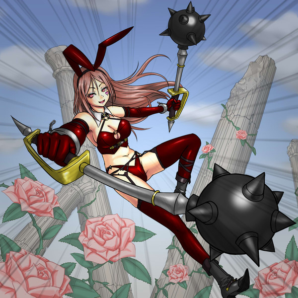 鈍器を振り回すバニーさん Kreiskreuz さんのイラスト ニコニコ静画 イラスト