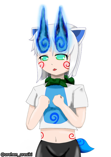 コマさんを性転換させて擬人化してみた 俺式 エビケン お仕事募集中 さんのイラスト ニコニコ静画 イラスト