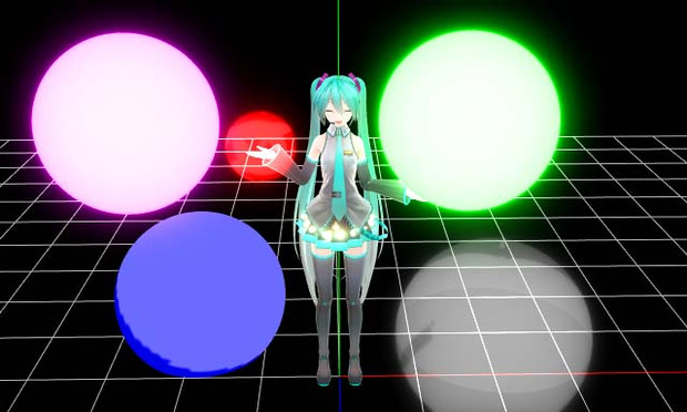 【MMDモデル配布】光る球体【ただそれだけ】