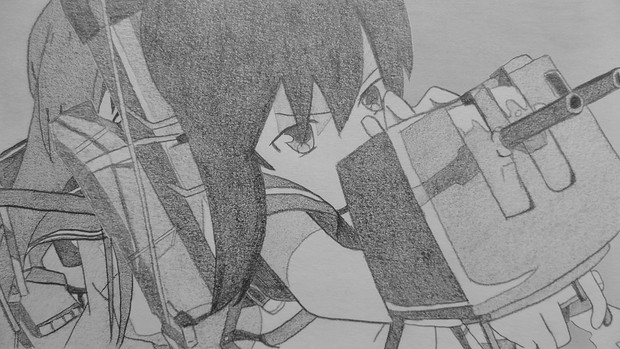 シャーペンで艦隊これくしょん 如月生存編 Animesekai1984 さんのイラスト ニコニコ静画 イラスト